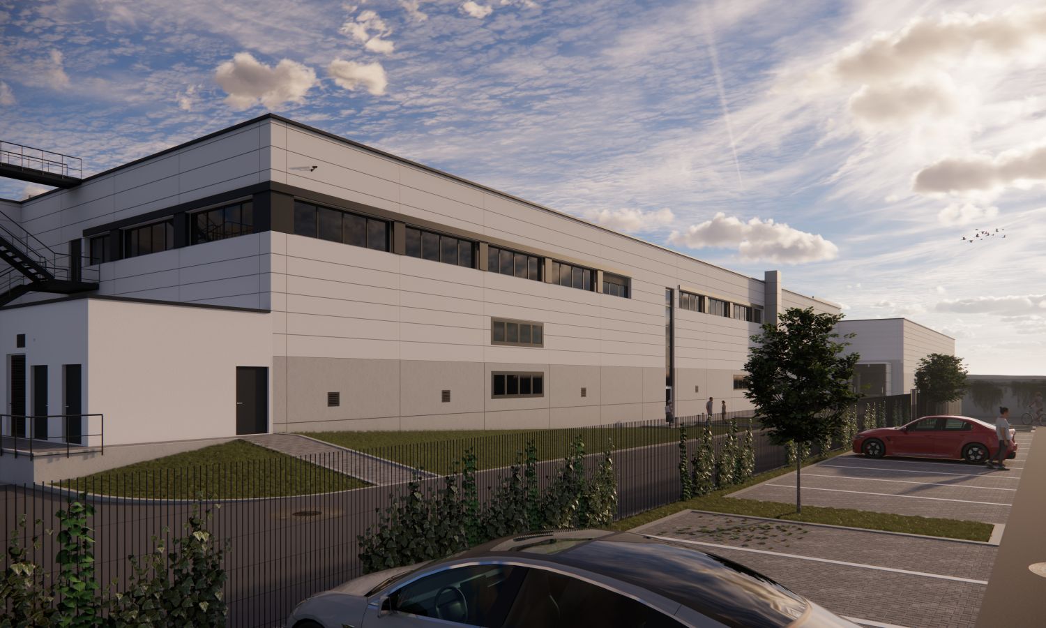Panattoni is building a build-to-own property (BTO) for Edeka Südwest as a production area and hall, source: Panattoni.